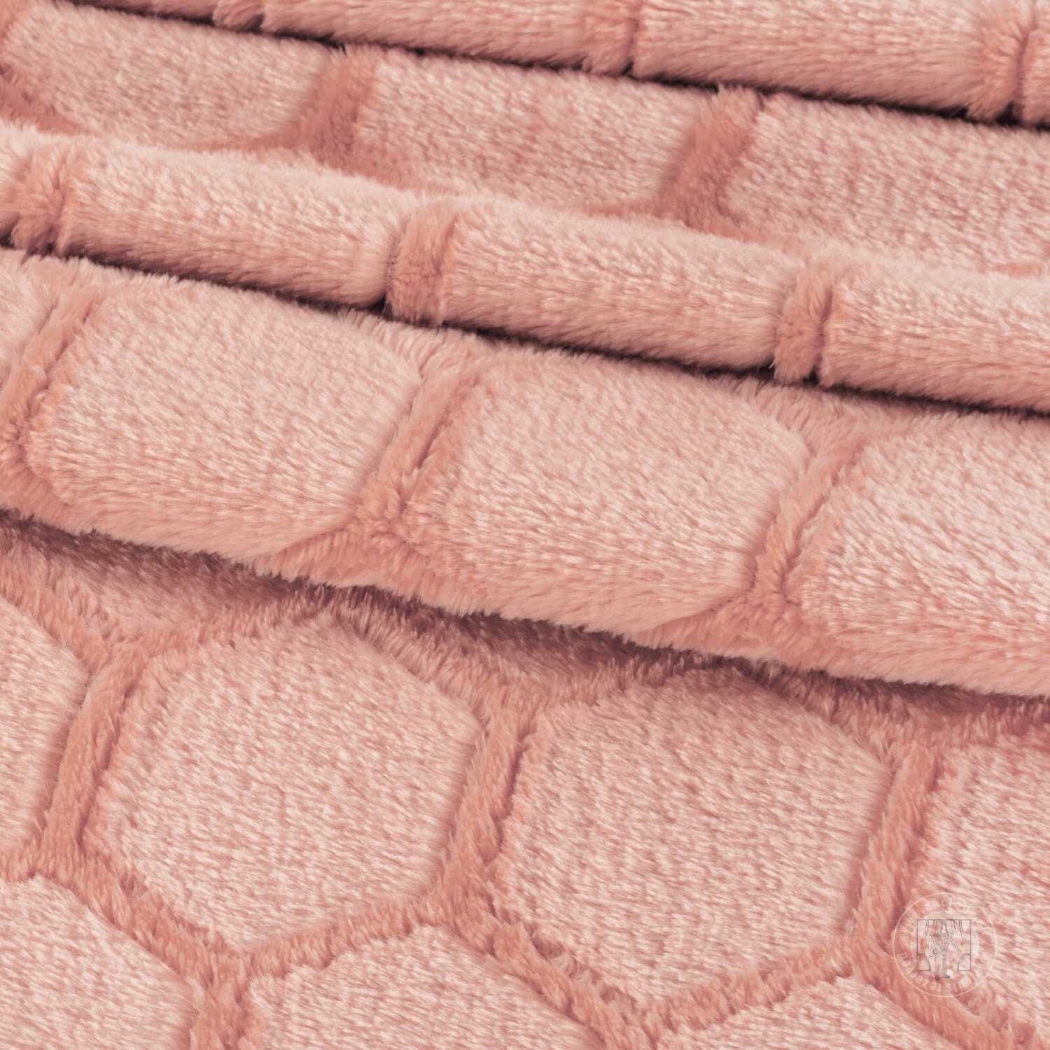 Deka z mikroflanelu ZOE 150x200cm púdrovoružová