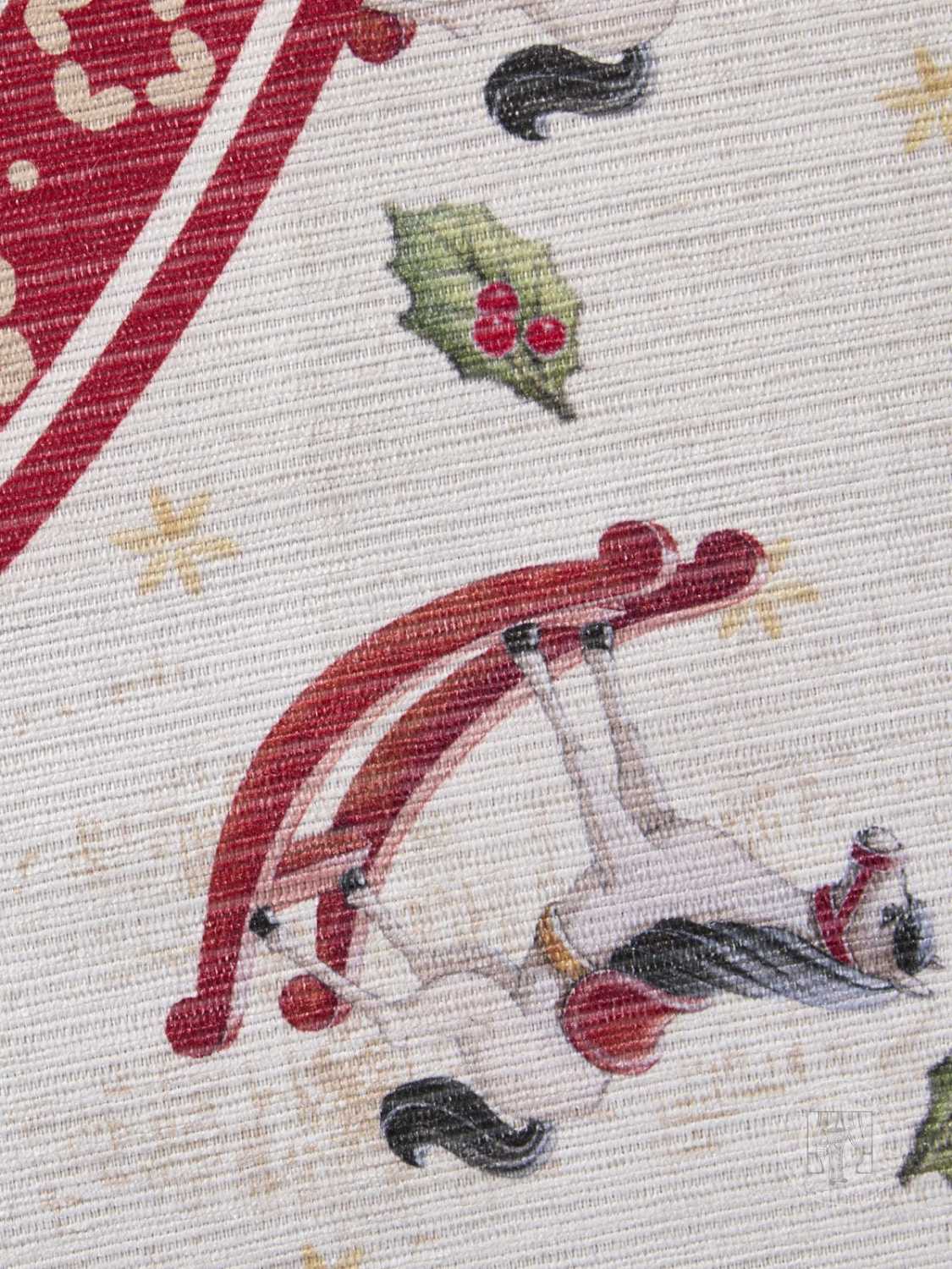 Kruhový kusový koberec Villeroy & Boch Toy`s Delight Limited Edition 106275 Cream Red, bez vlasu