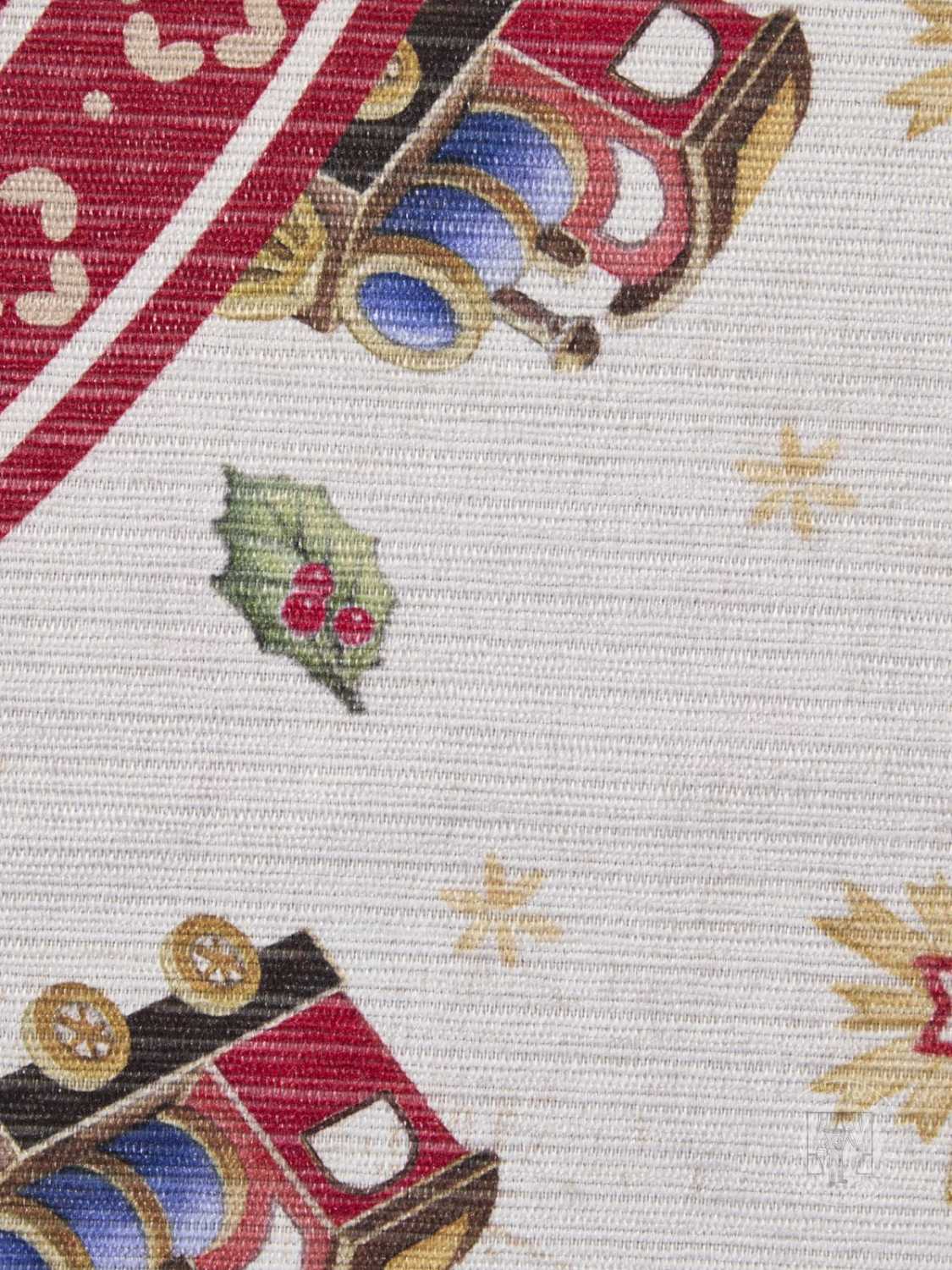 Kruhový kusový koberec Villeroy & Boch Toy`s Delight Limited Edition 106276 Cream Red, bez vlasu