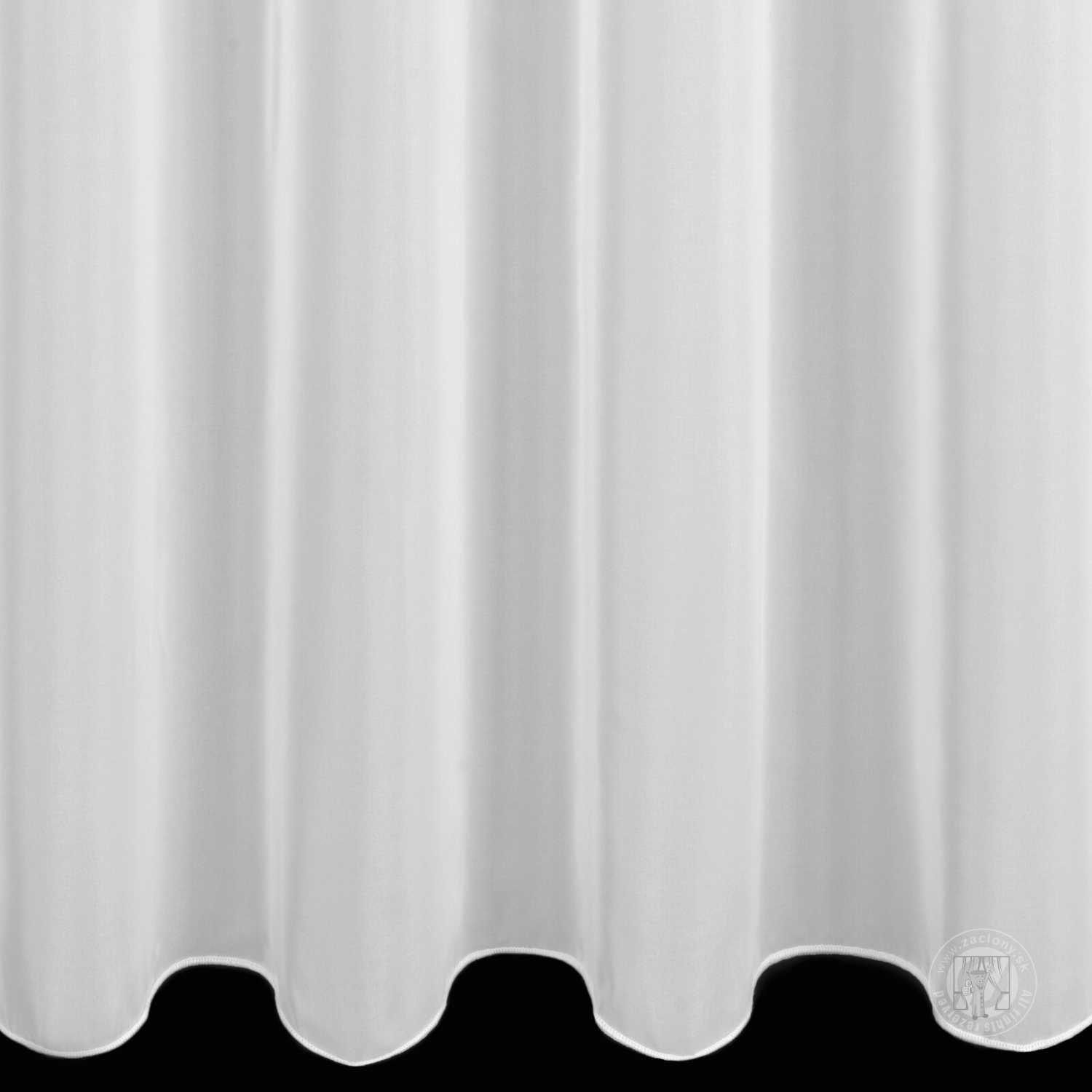 Záclona metráž WOAL biela 370cm
