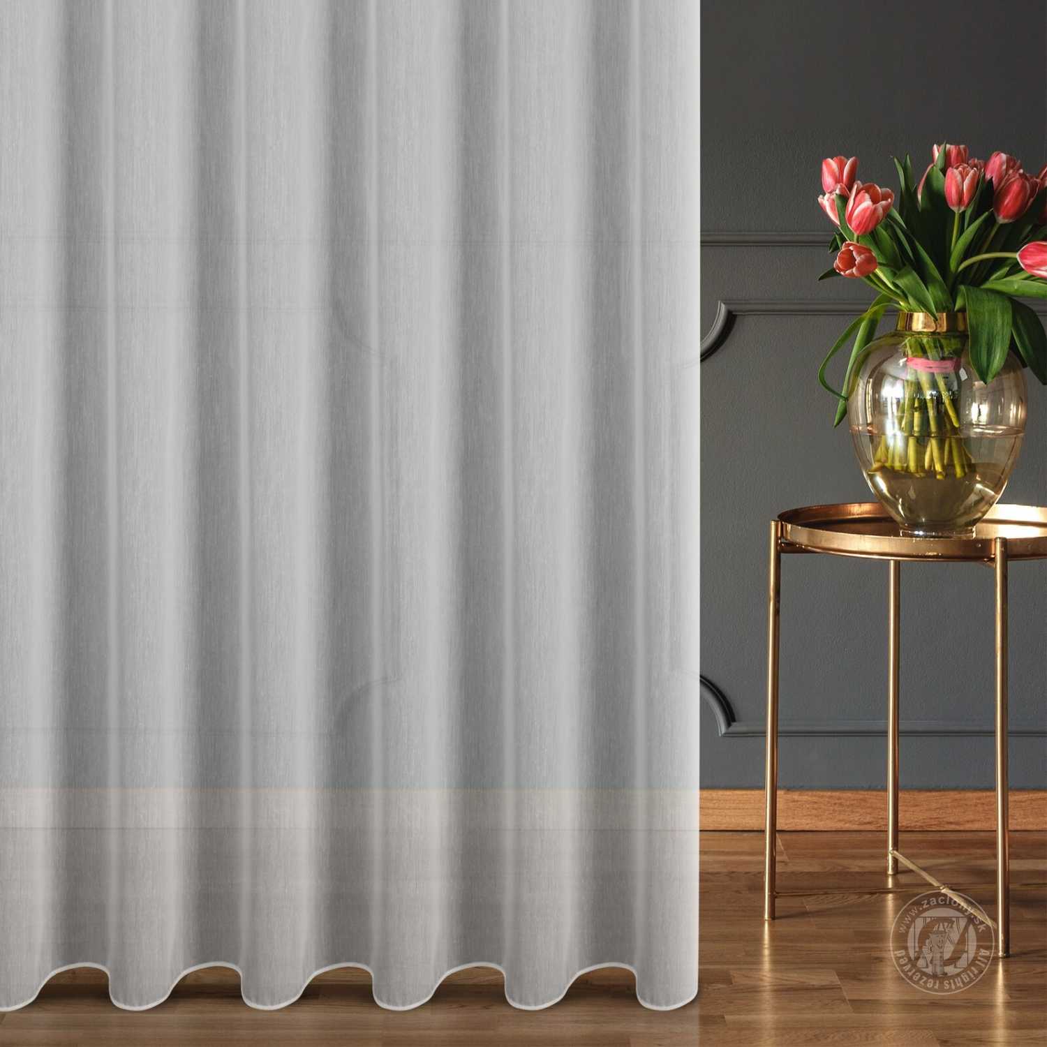 Záclona metráž PABRA biela 295cm