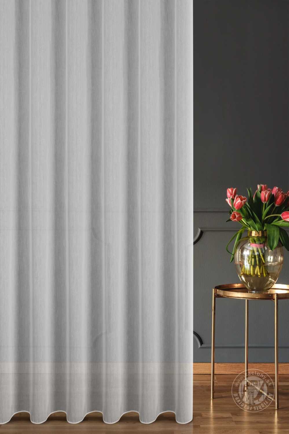 Záclona metráž PABRA biela 295cm