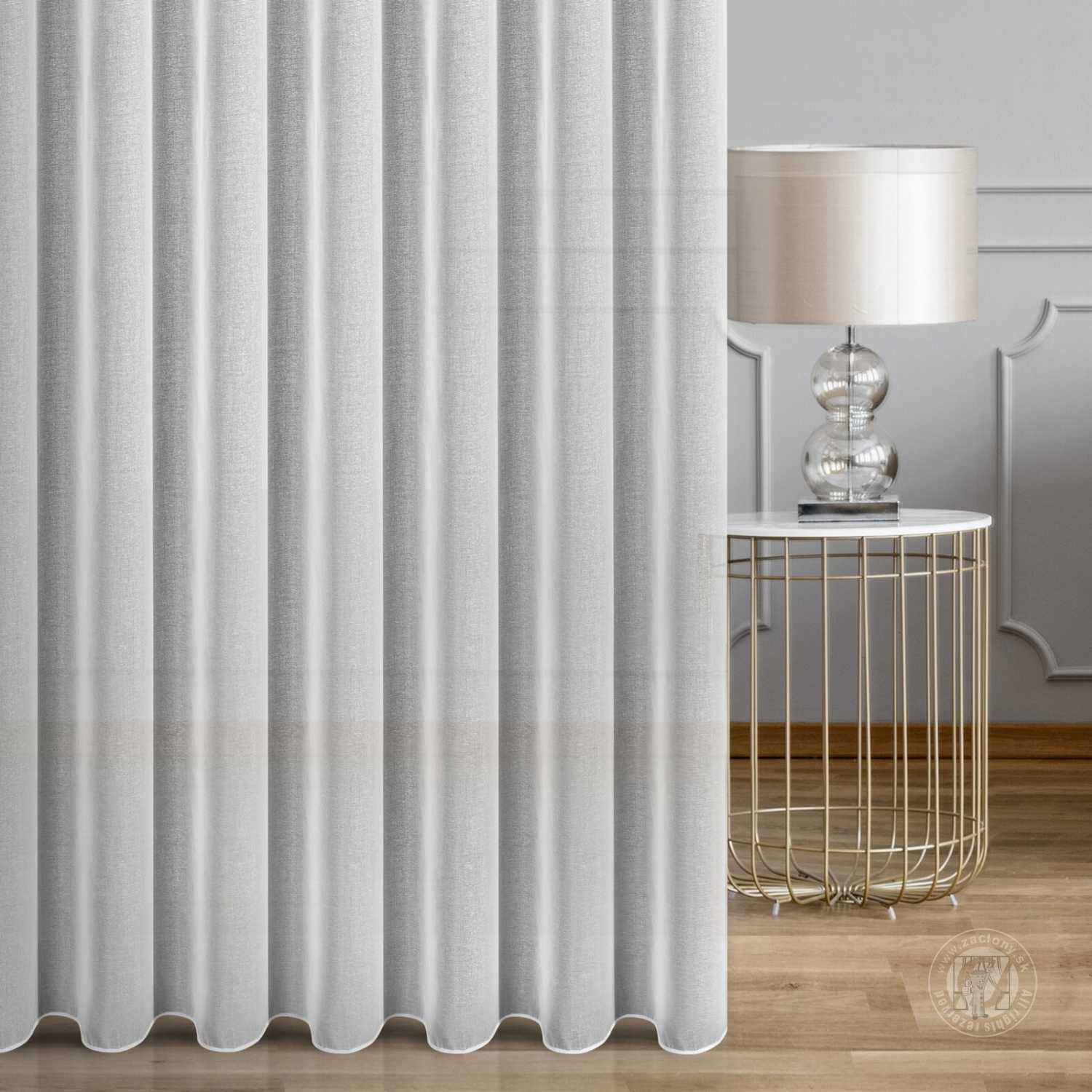 Záclona metráž KATE biela 300cm