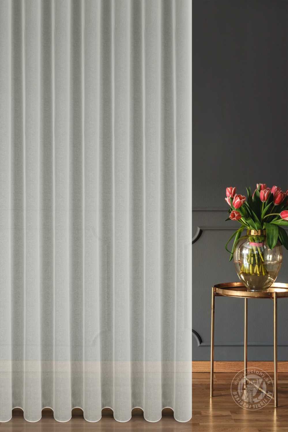 Záclona metráž KATE krémová, 300cm