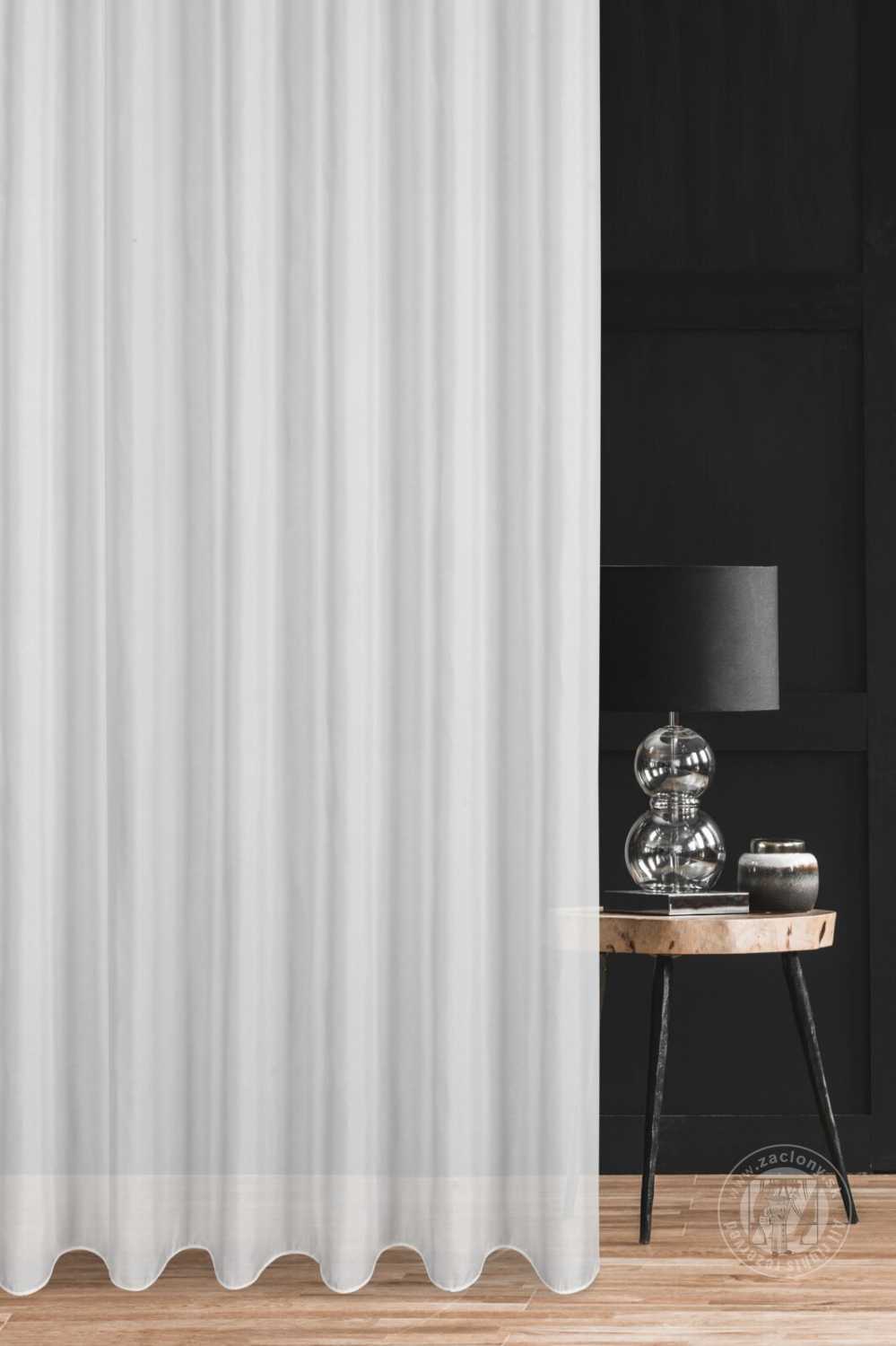 Záclona metráž 20760 biela, 315cm