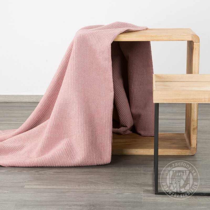 Deka AMBER na kreslo 70x160cm púdrová ružová