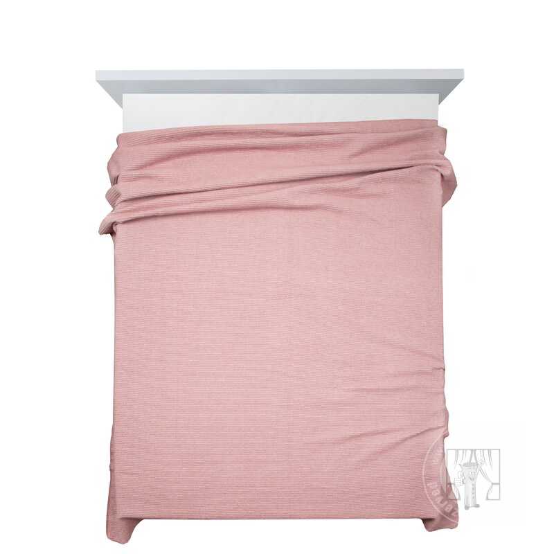 Deka AMBER s vafľovou štruktúrou 200x220cm púdrová ružová