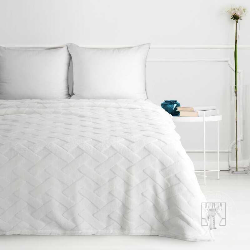 Deka na kreslo CARO 70x160cm biela