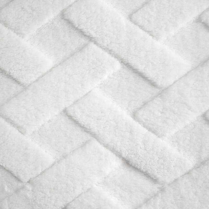 Deka z mikroflanelu CARO 150x200cm biela
