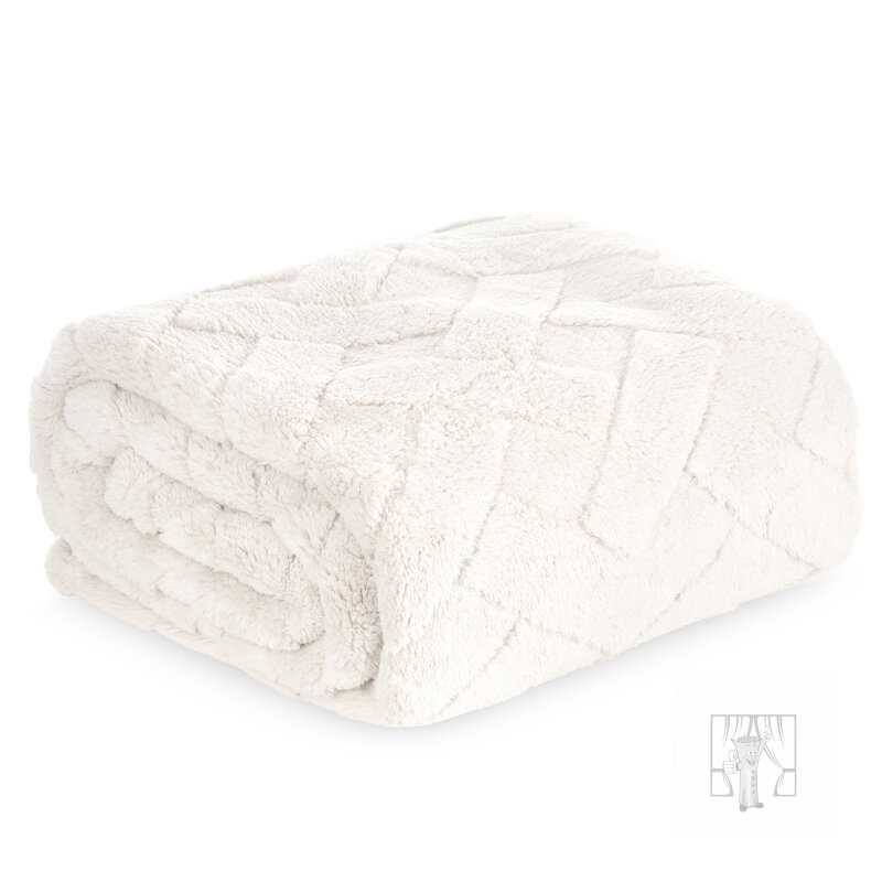 Deka na kreslo CARO 70x160cm krémová