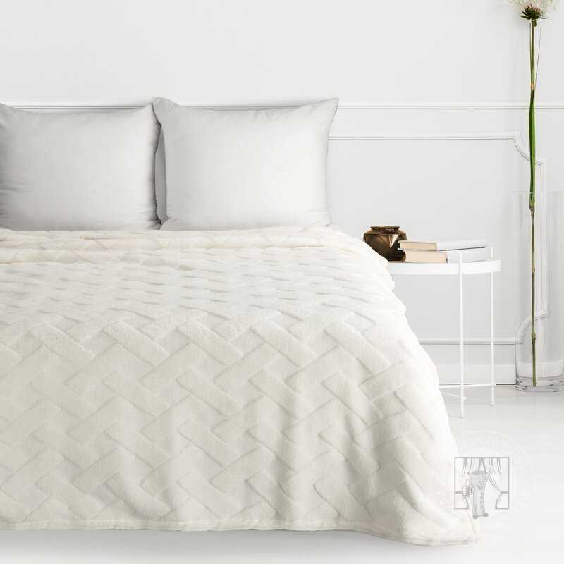 Deka na kreslo CARO 70x160cm krémová