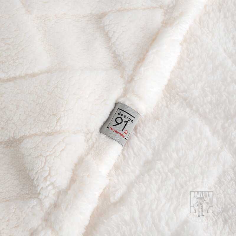 Deka z mikroflanelu CARO 170x210cm krémová