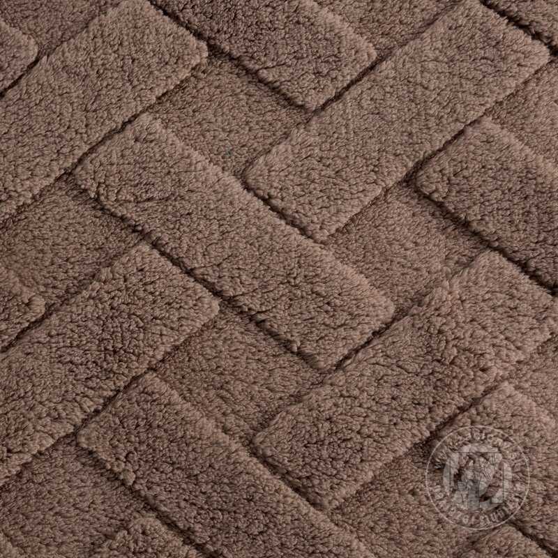 Deka z mikroflanelu CARO 170x210cm tmavobéžová