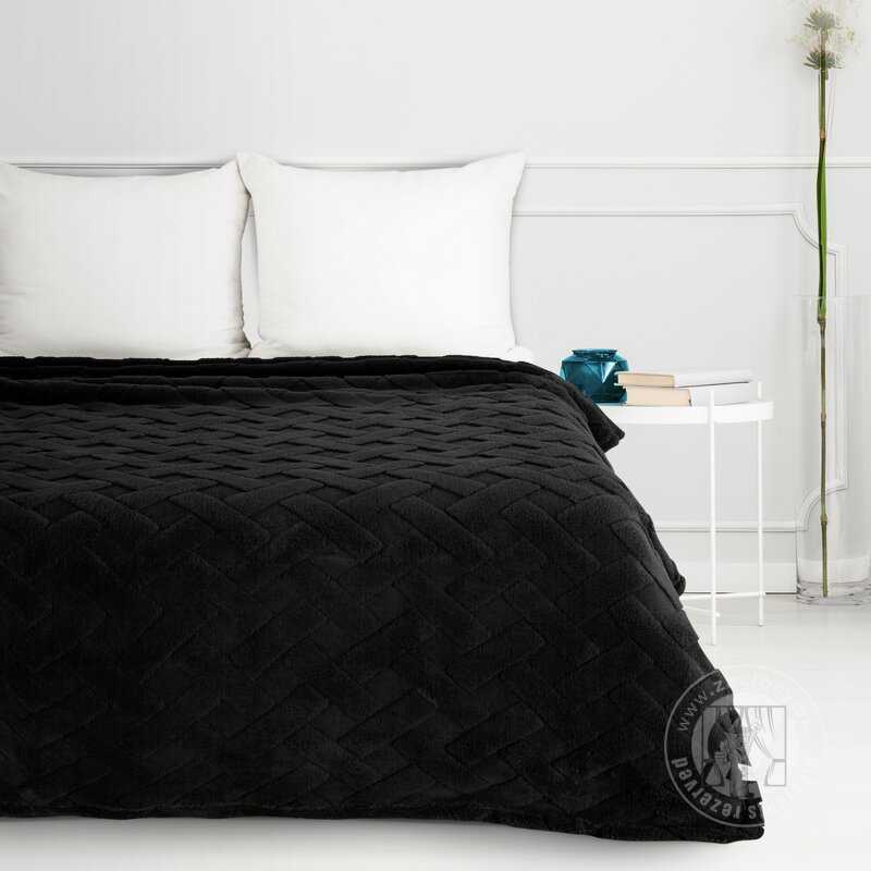 Deka na kreslo CARO 70x160cm čierna