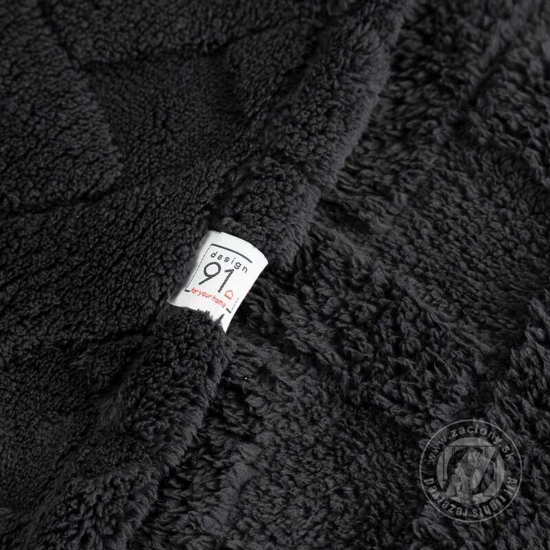 Deka z mikroflanelu CARO 150x200cm čierna