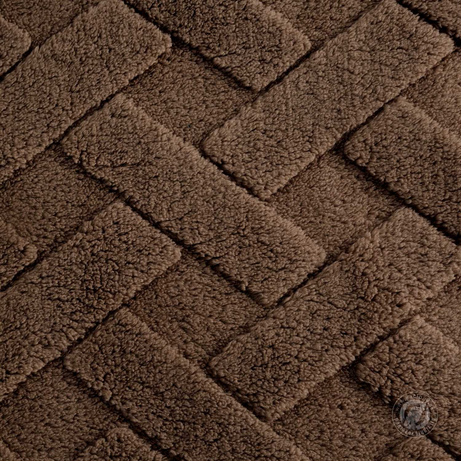 Deka z mikroflanelu CARO 150x200cm hnedá