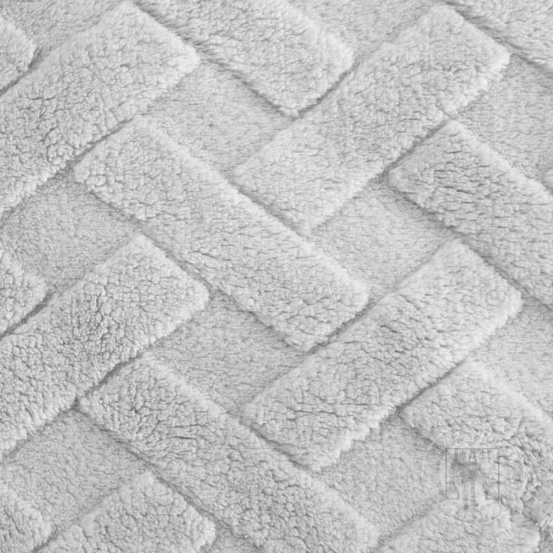 Deka z mikroflanelu CARO 150x200cm strieborná