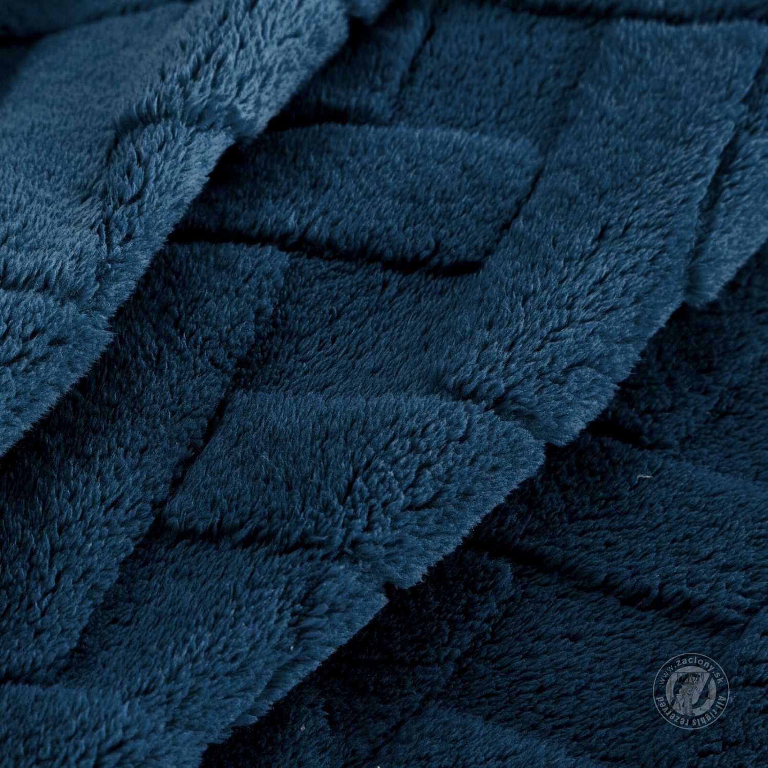 Deka z mikroflanelu CARO 150x200cm granátová