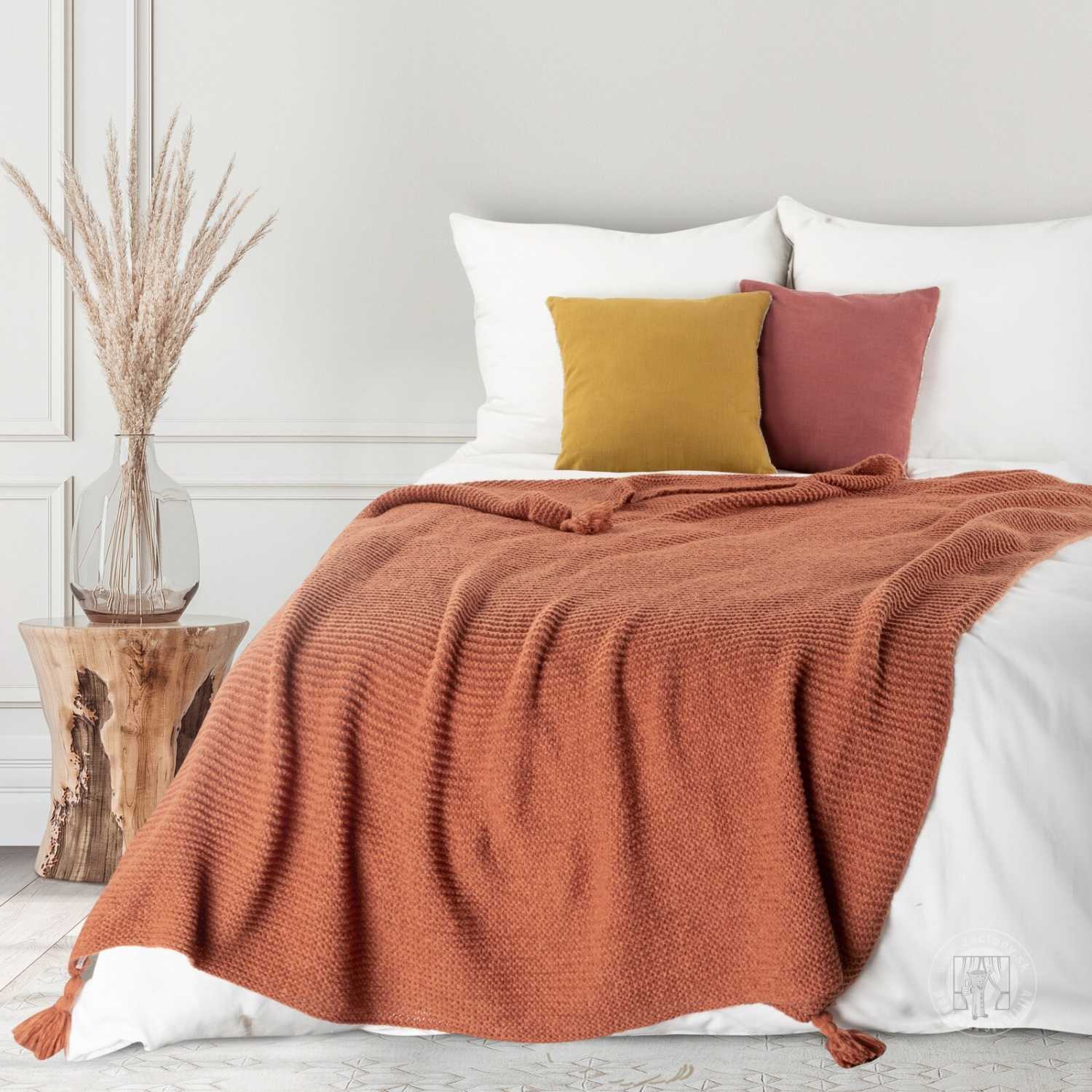 Deka PLED 130x170cm tehlová