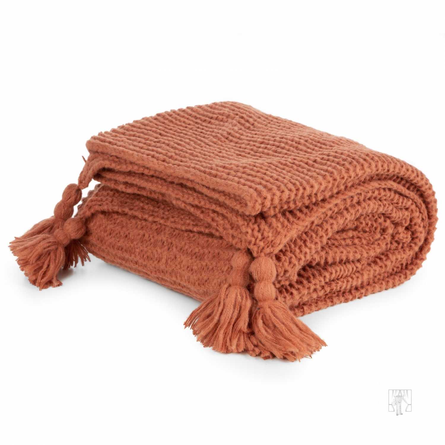 Deka PLED 130x170cm tehlová