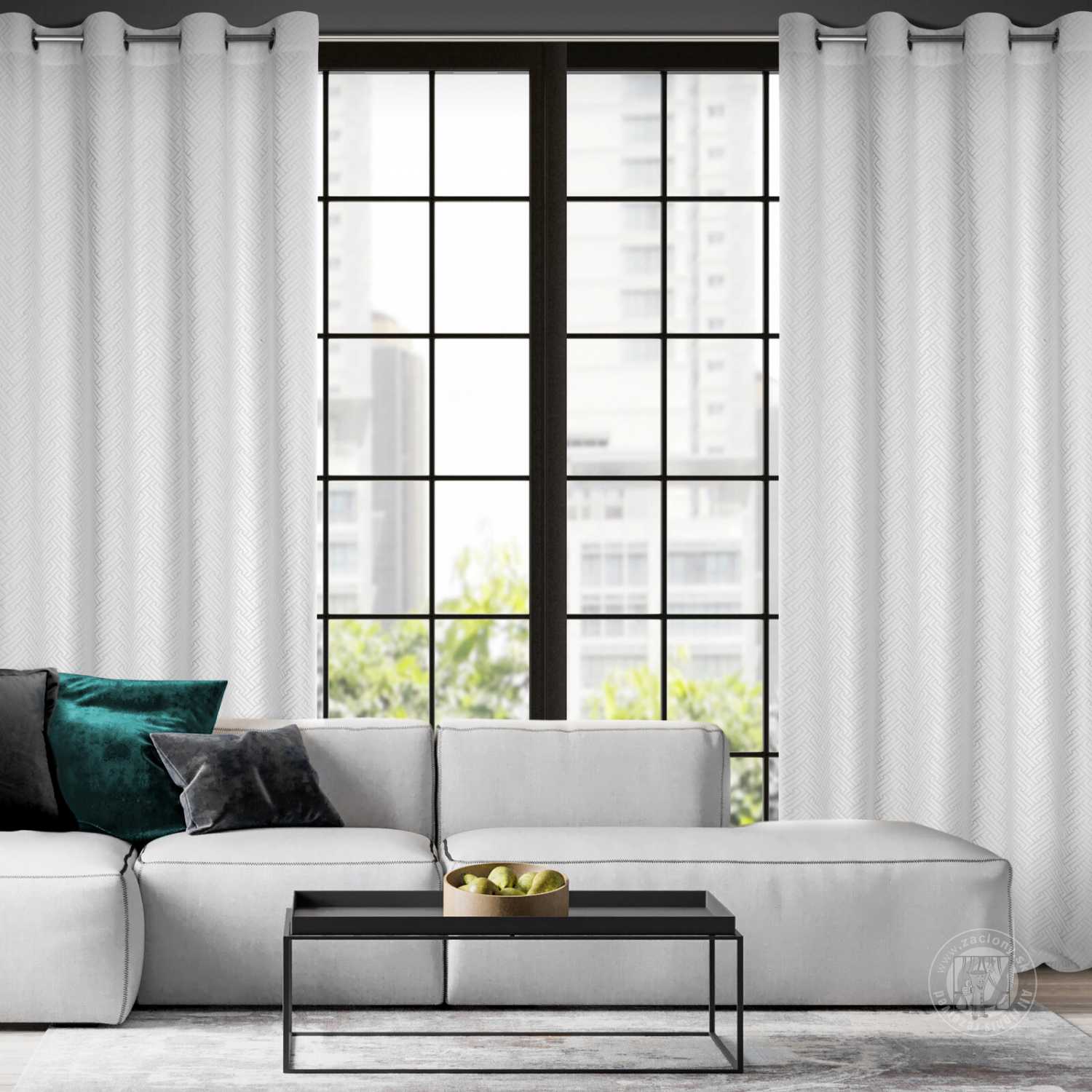  Záves ISLA na krúžkoch 140x250cm biely