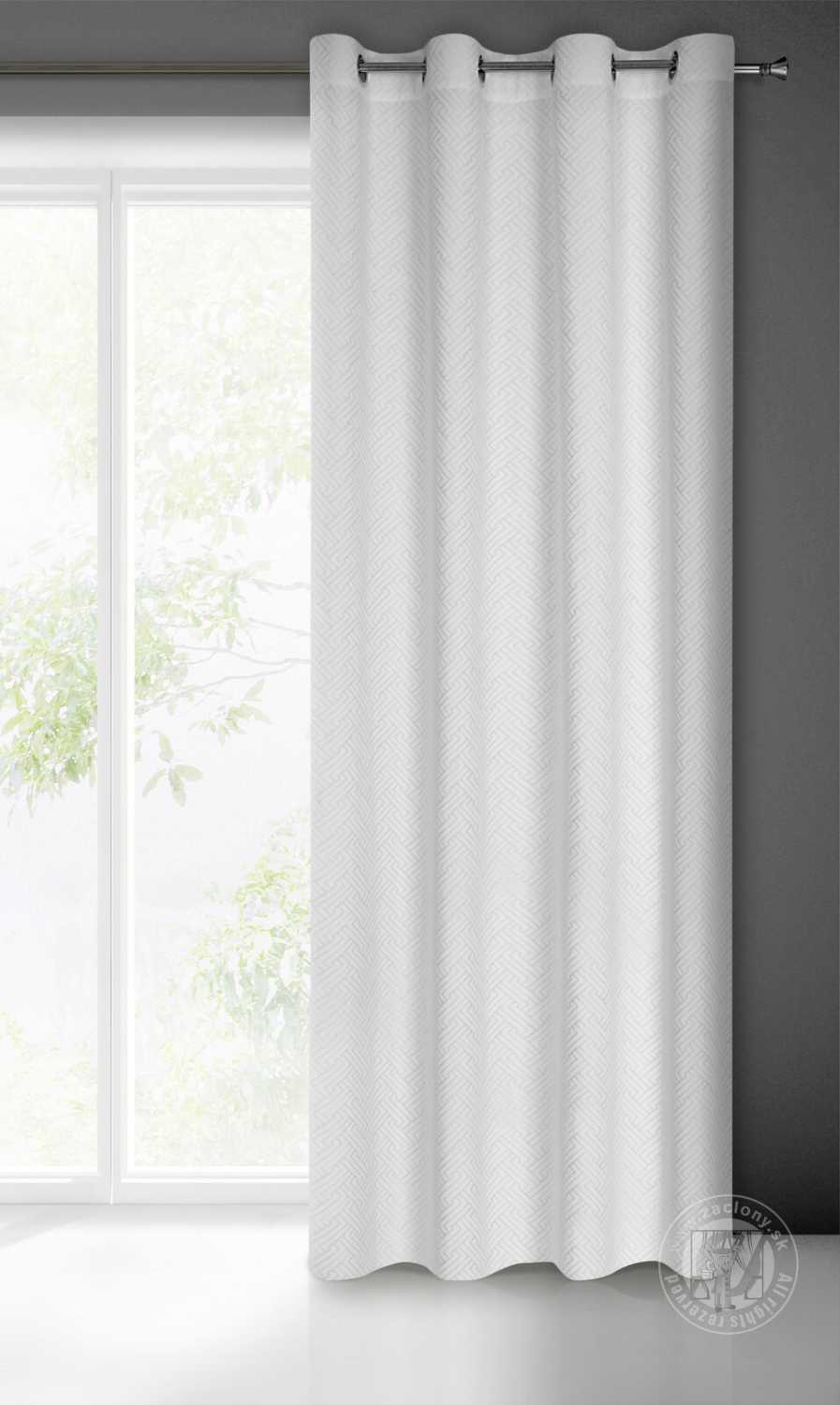  Záves ISLA na krúžkoch 140x250cm biely