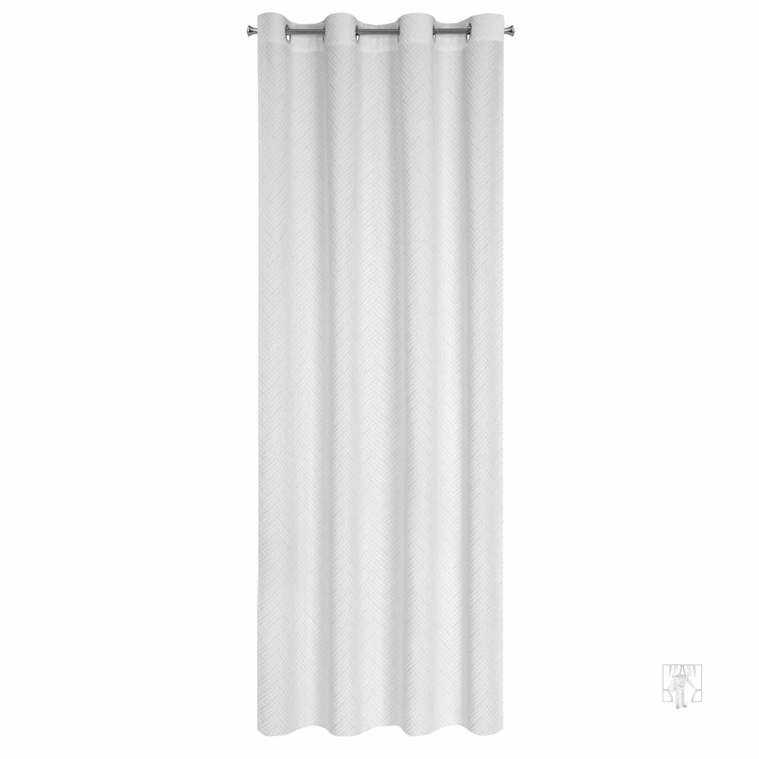  Záves ISLA na krúžkoch 140x250cm biely