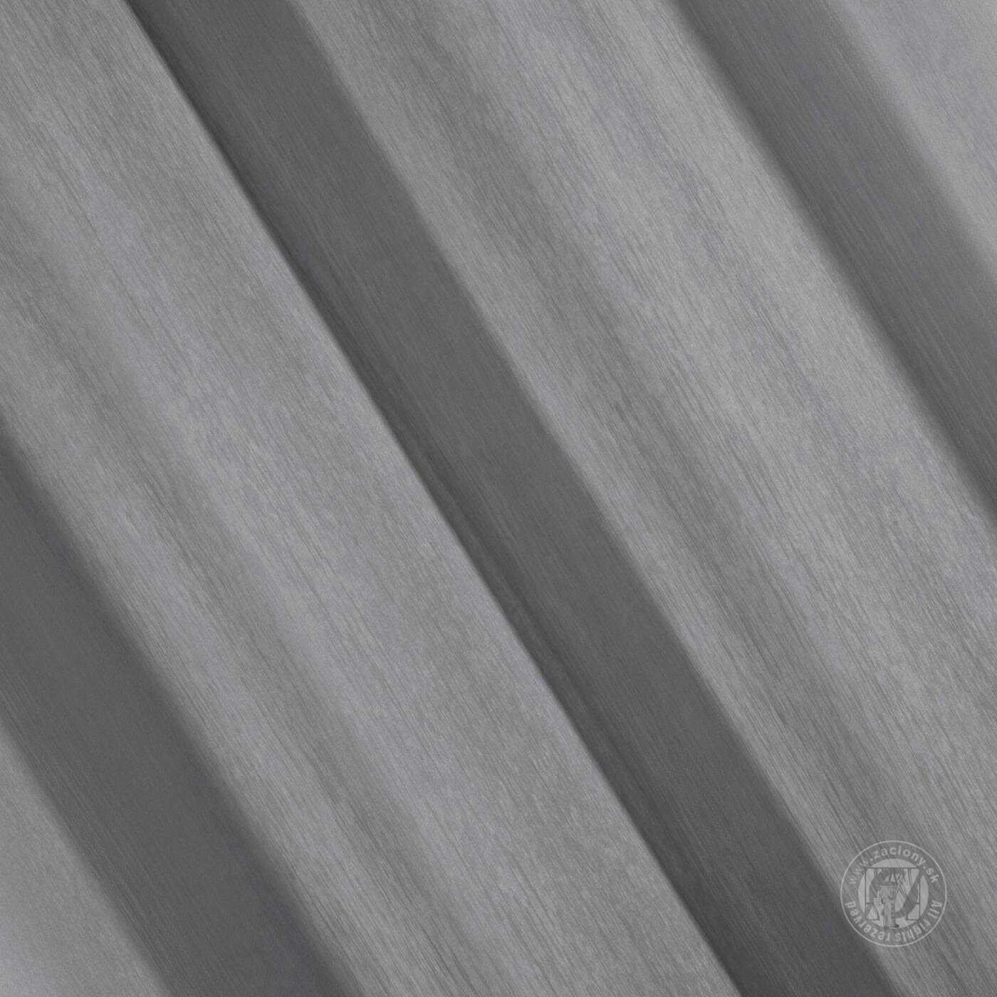 Záclona REBECCA na krúžkoch oceľová 140x250cm