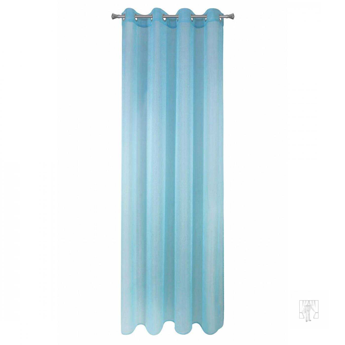 Záclona REBECCA na krúžkoch modrá 140x250cm
