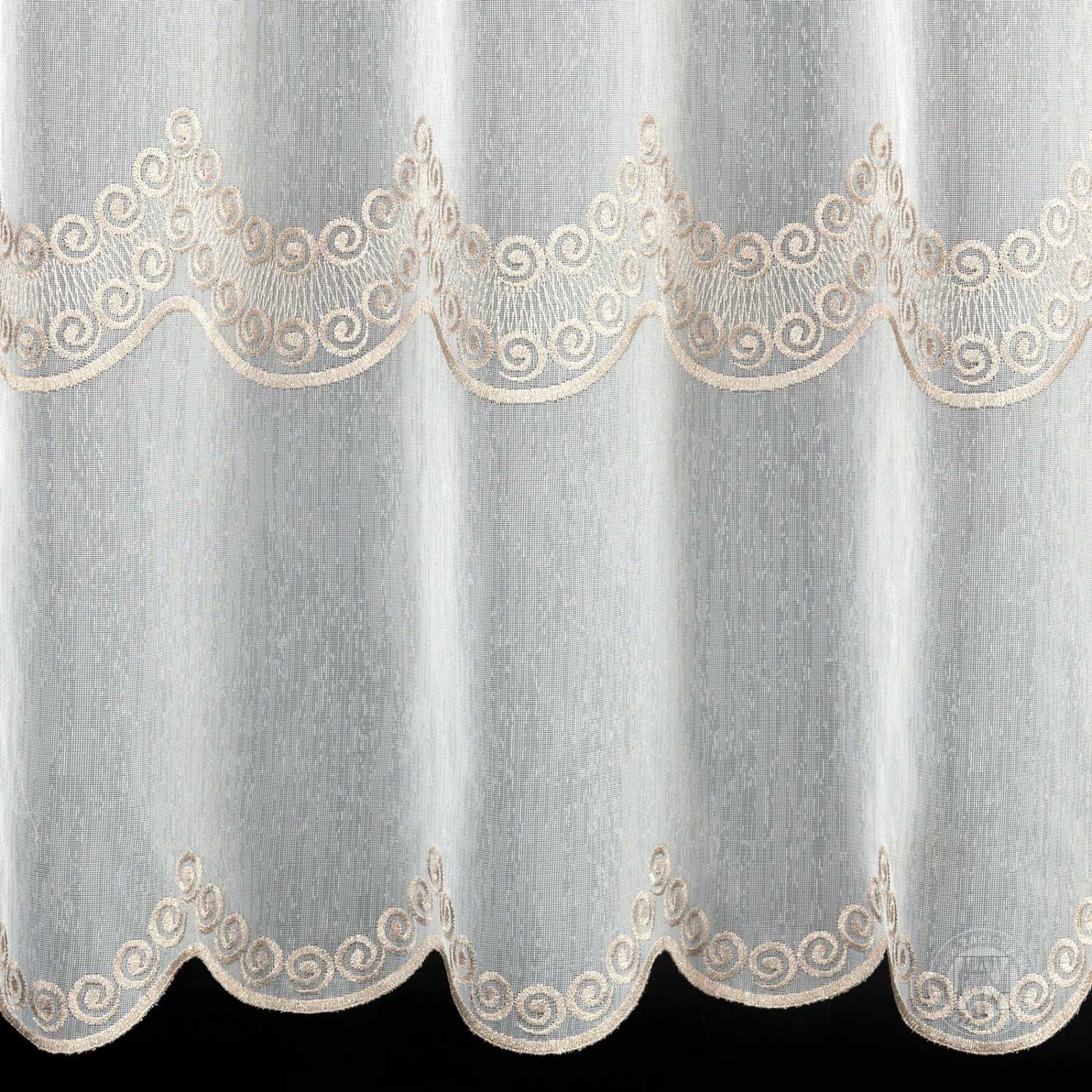 Záclona metráž 725352 biela/zlatá 280cm