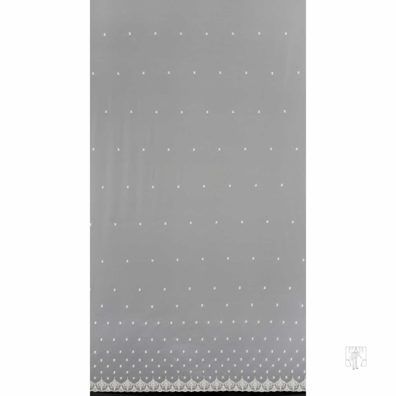 Záclona metráž 26940 krémová/zlatá 290cm