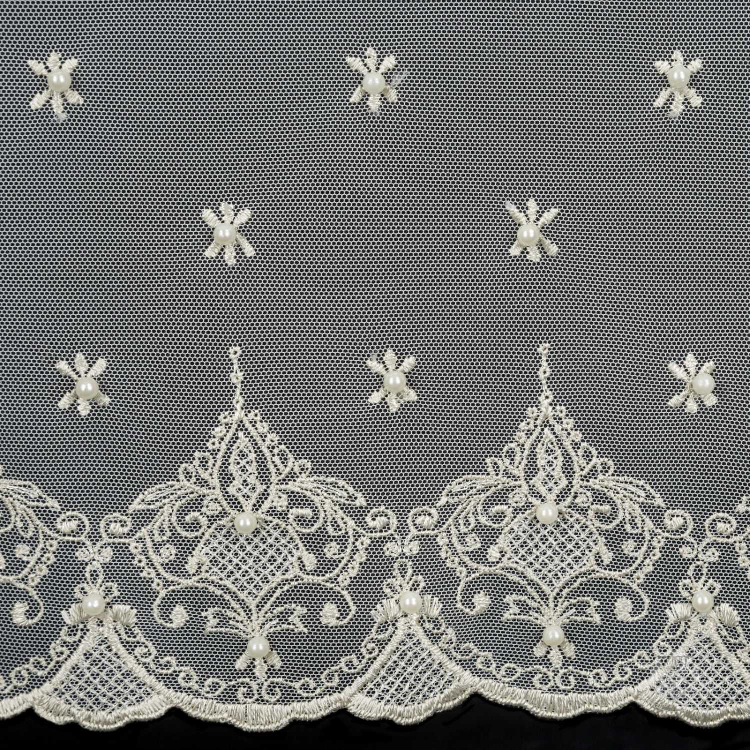 Záclona metráž 26940 krémová/zlatá 290cm