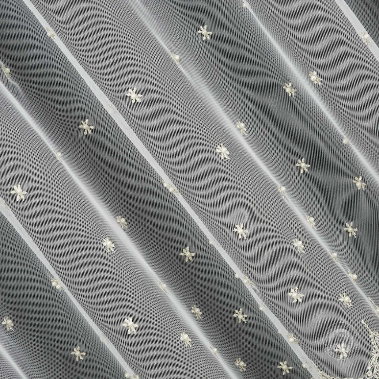 Záclona metráž 26940 krémová/zlatá 290cm