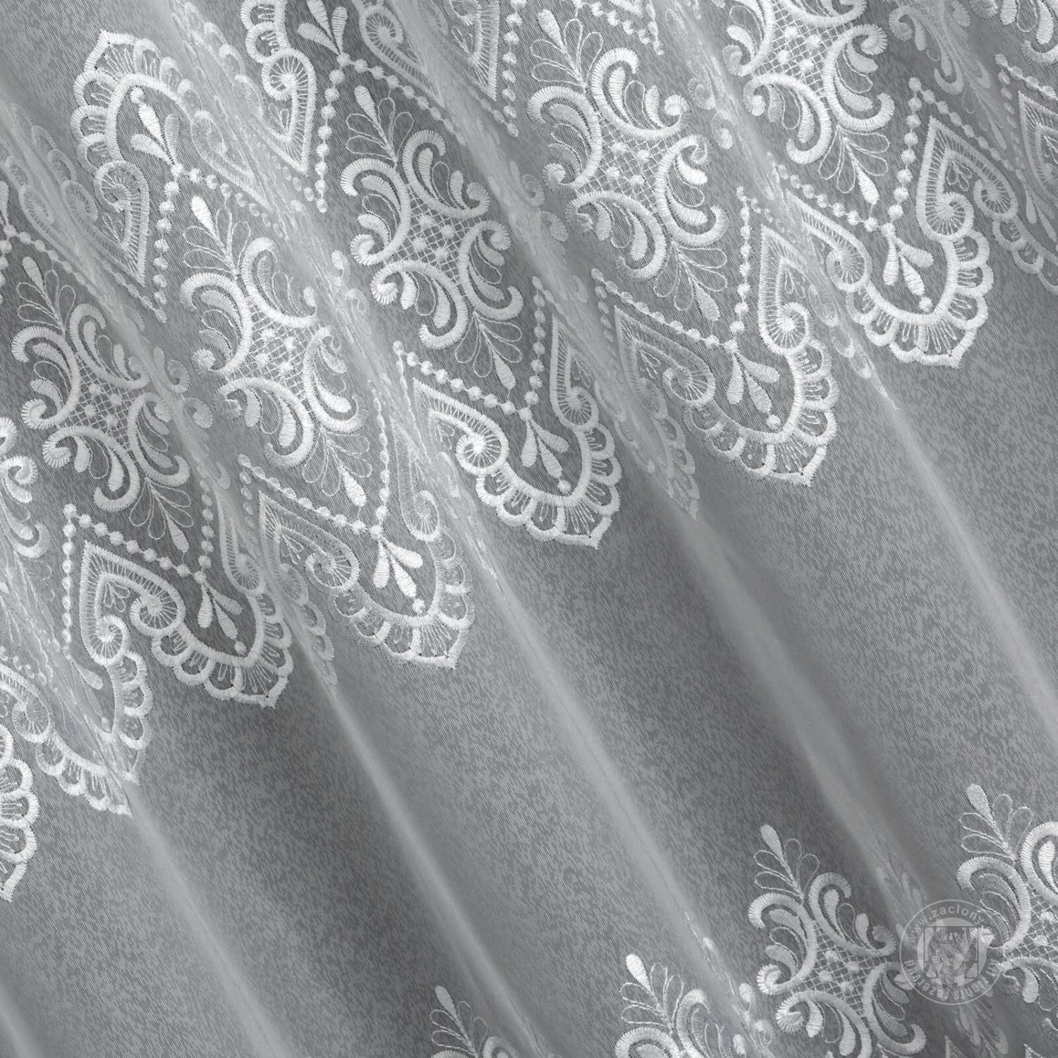 Záclona metráž 98816 biela 280cm