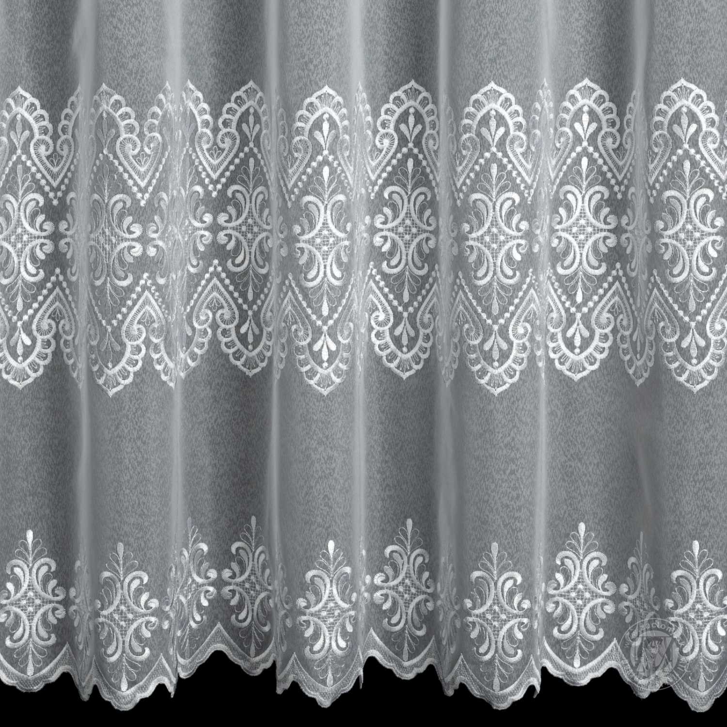 Záclona metráž 98816 biela 280cm