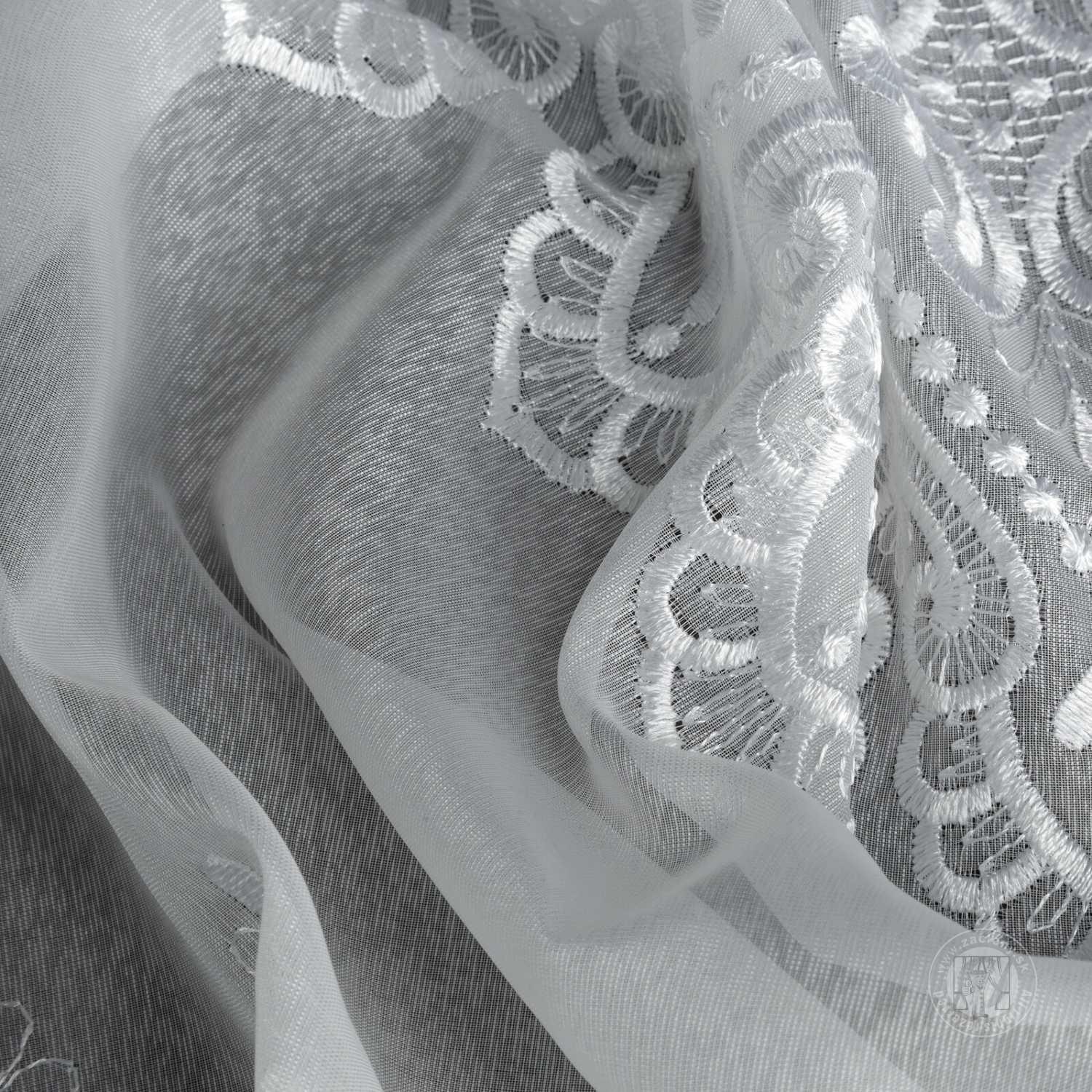 Záclona metráž 98816 biela 280cm