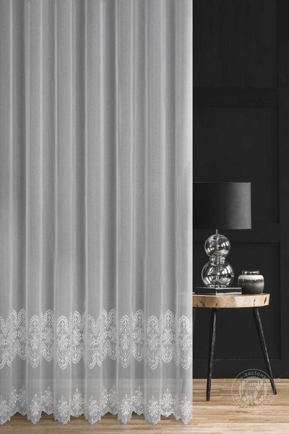 Záclona metráž 98816 biela 280cm