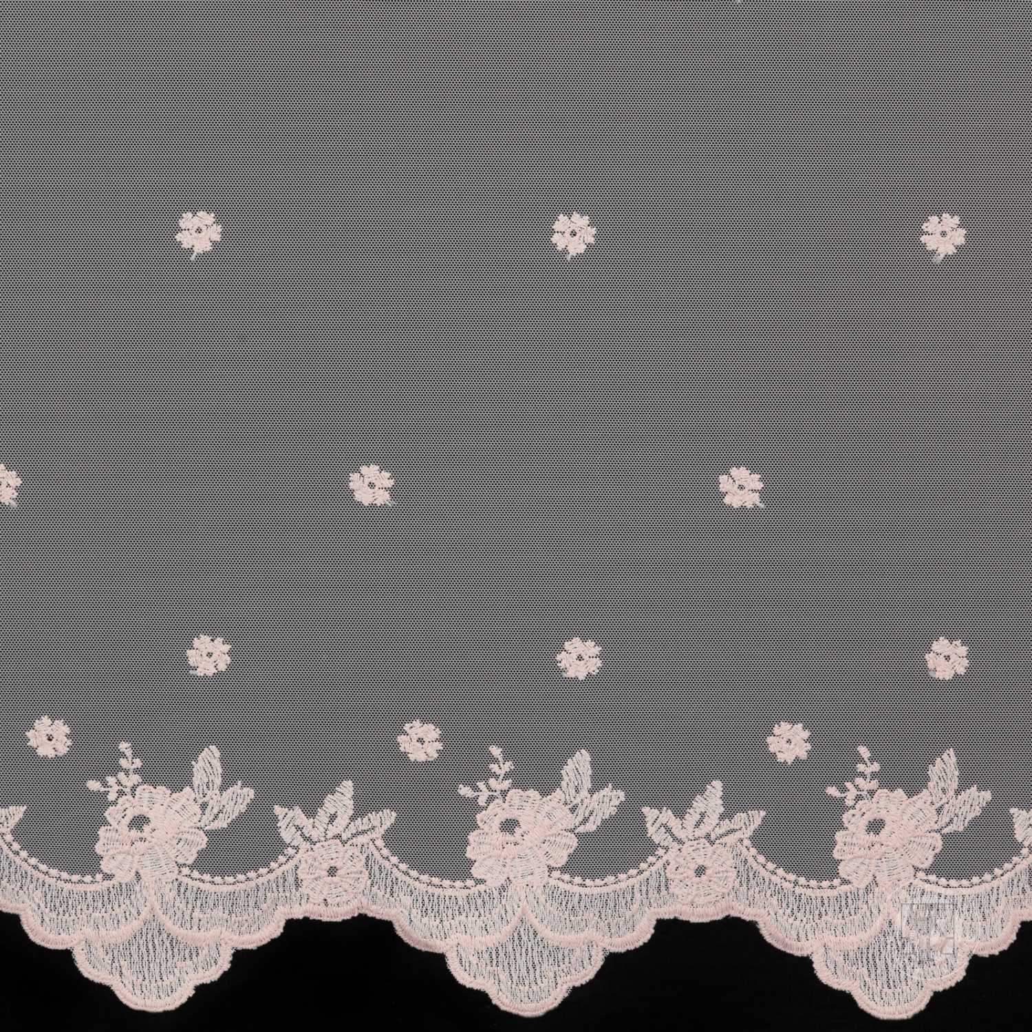 Záclona metráž 2445 biela/púdrová 280cm