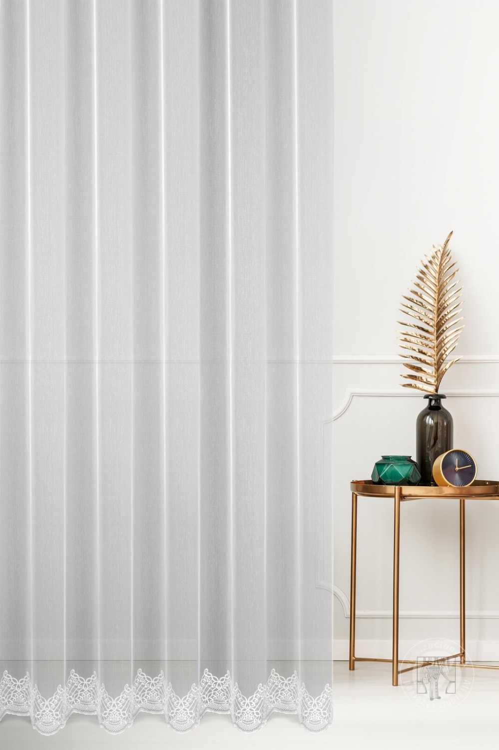 Záclona metráž 112755/ADEN biela 280cm