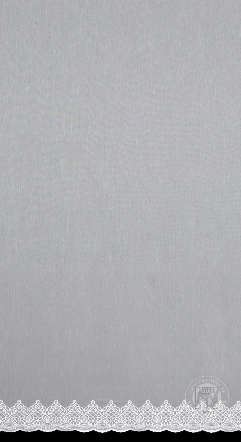 Záclona metráž 112755/ADEN biela/strieborná 280cm