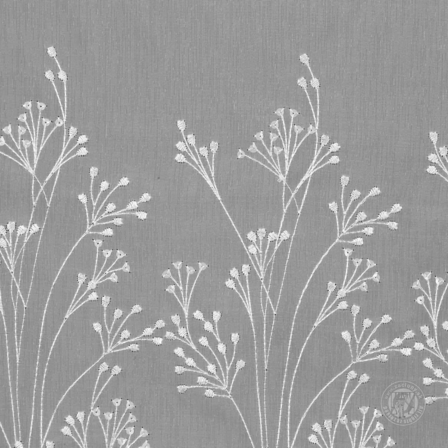 Záclona metráž 33593 biela 280cm