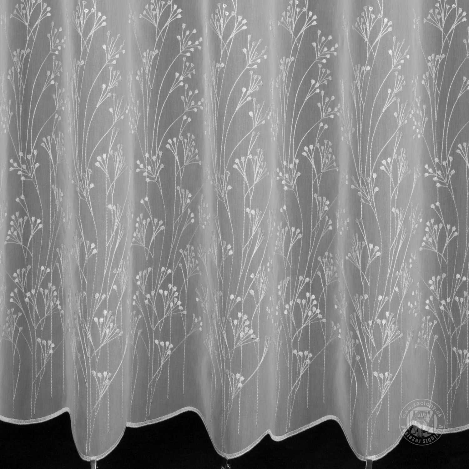 Záclona metráž 33593 biela 280cm