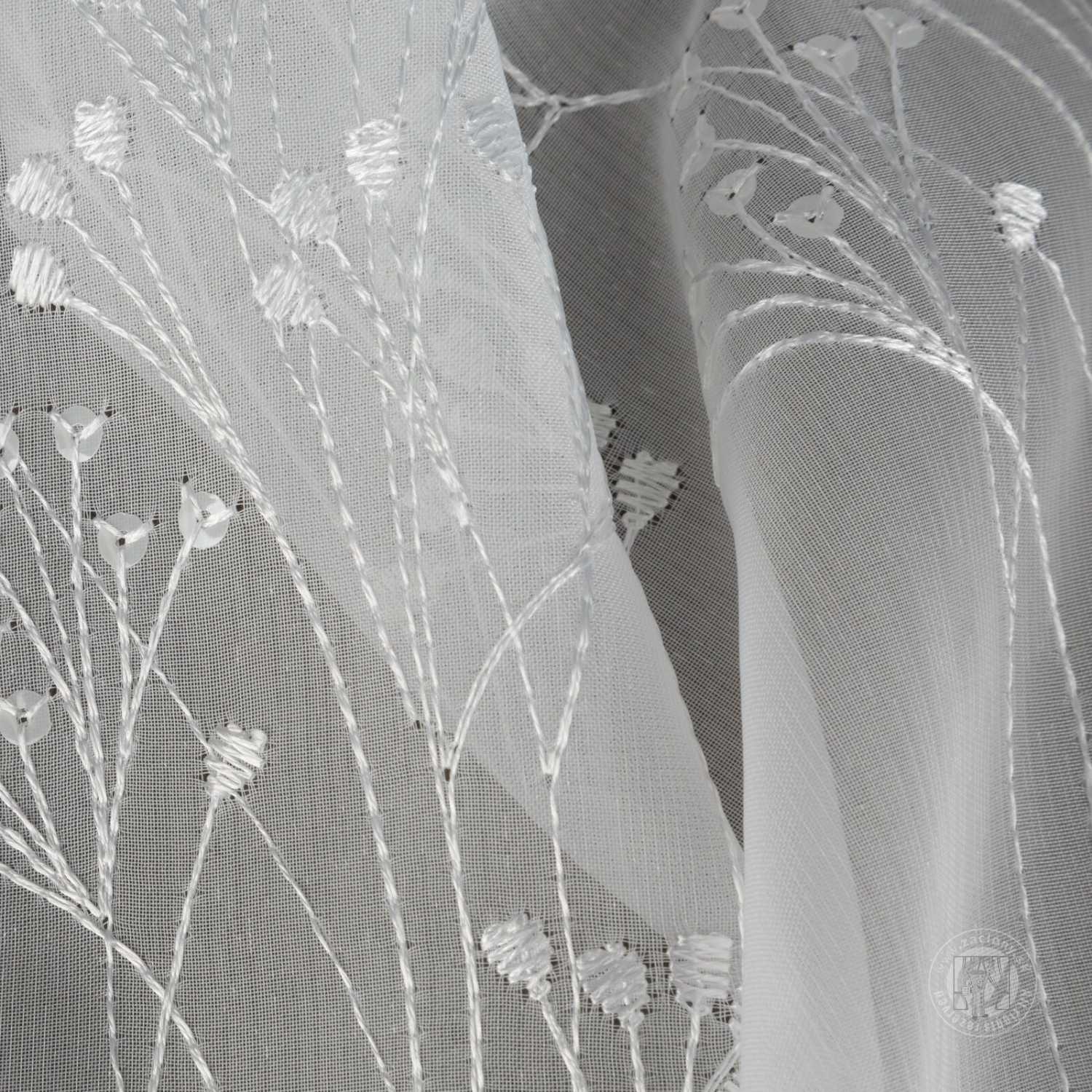 Záclona metráž 33593 biela 280cm