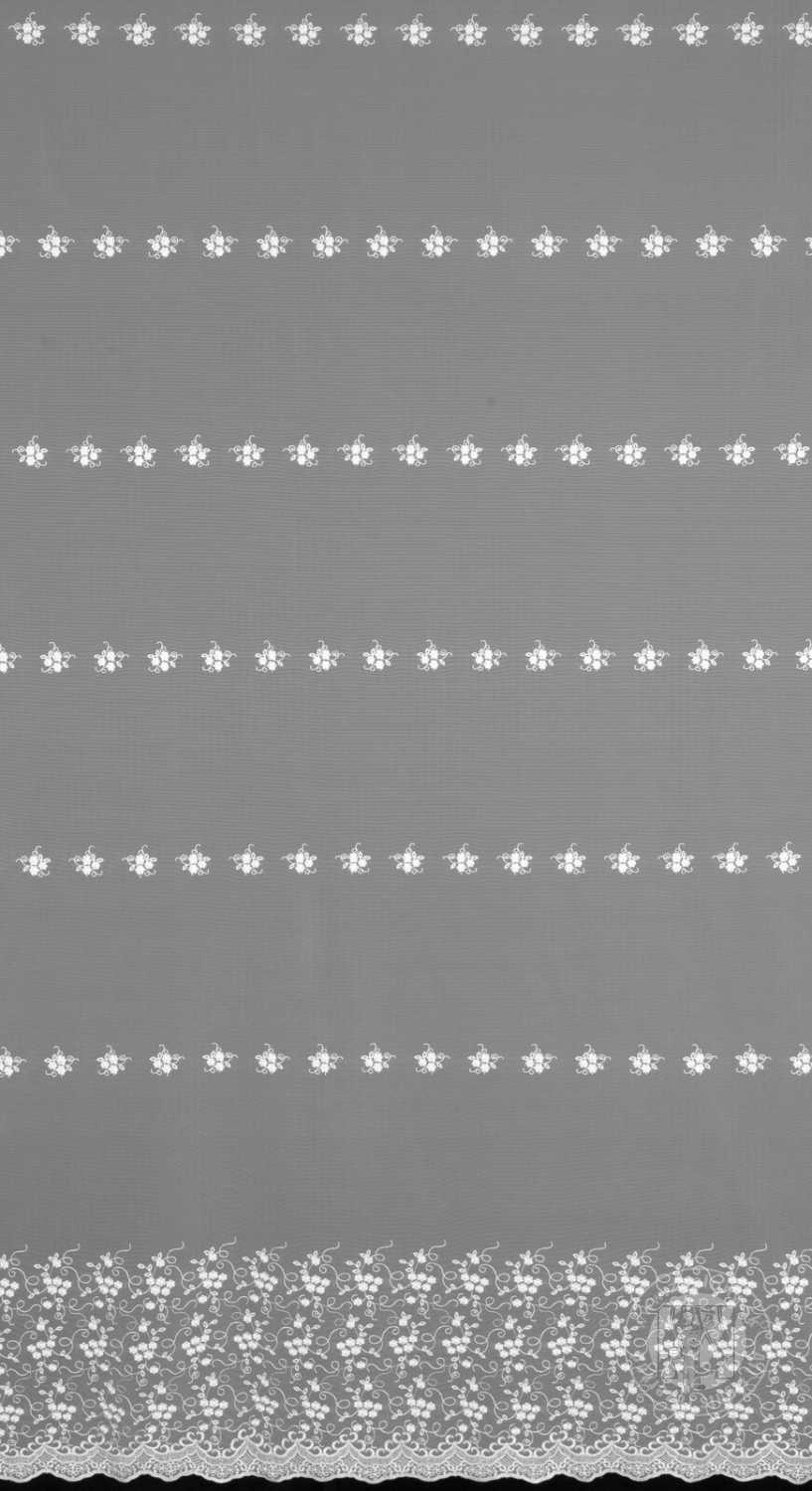 Záclona metráž 14153 biela 280cm