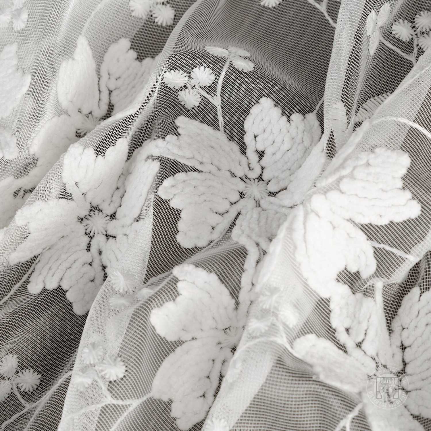 Záclona metráž NELA/PERU biela 280cm