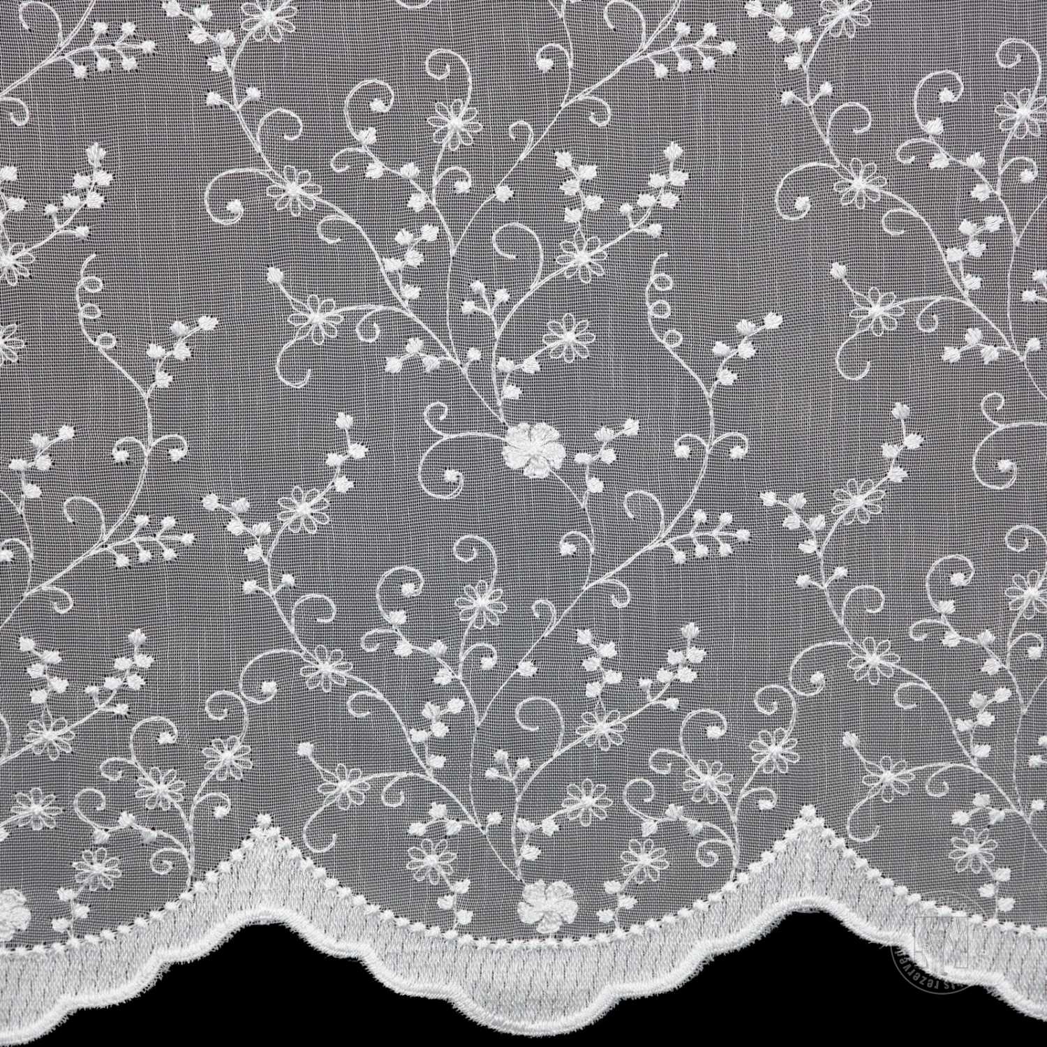 Záclona metráž 15369 biela 280cm