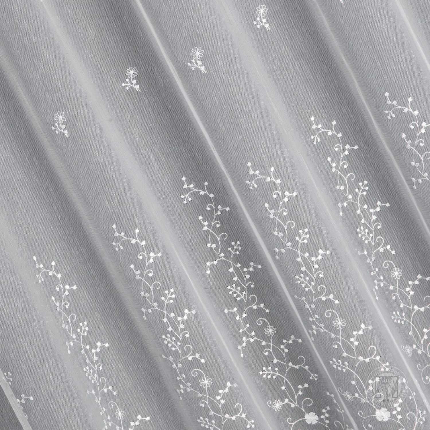 Záclona metráž 15369 biela 280cm