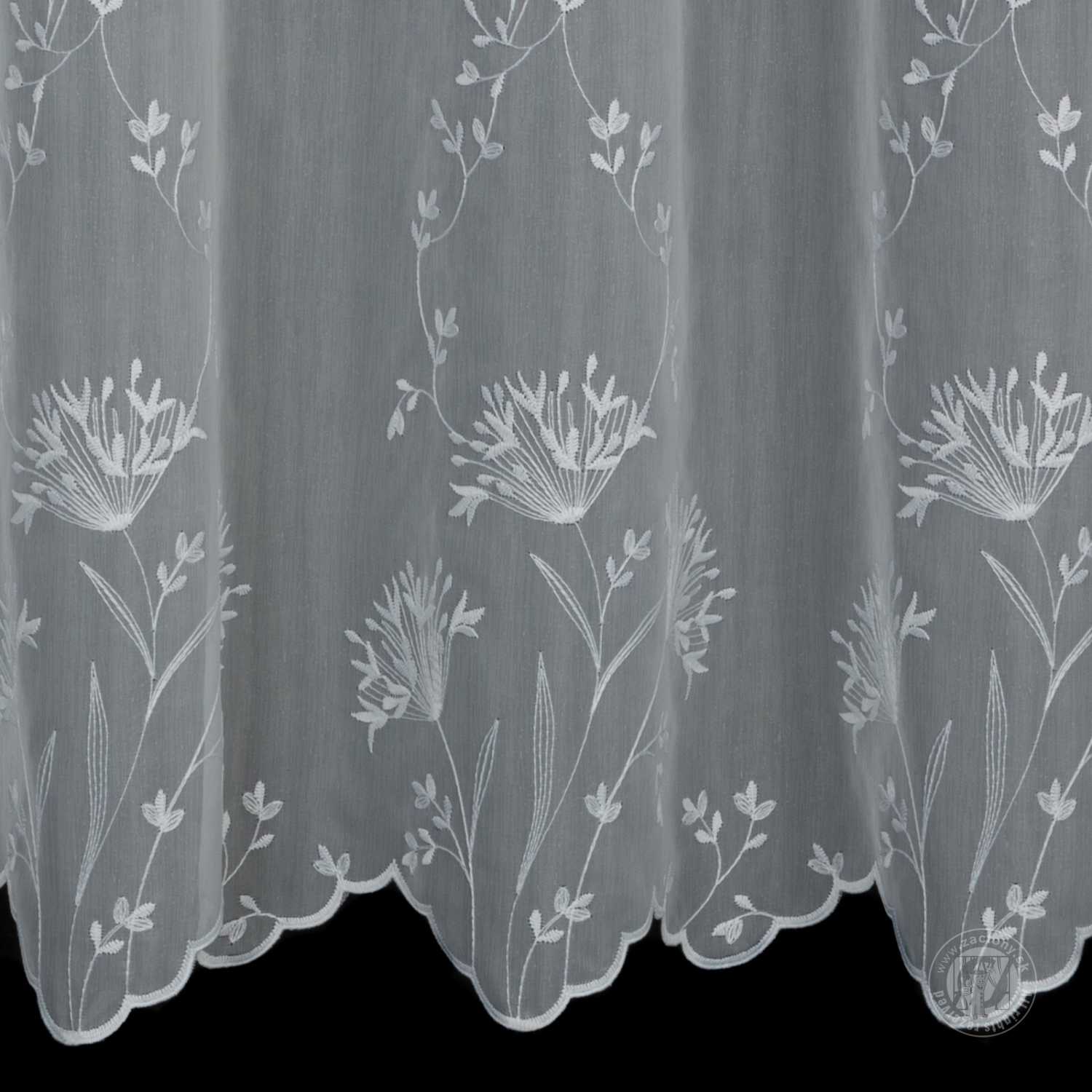 Záclona metráž 54295 biela 280cm