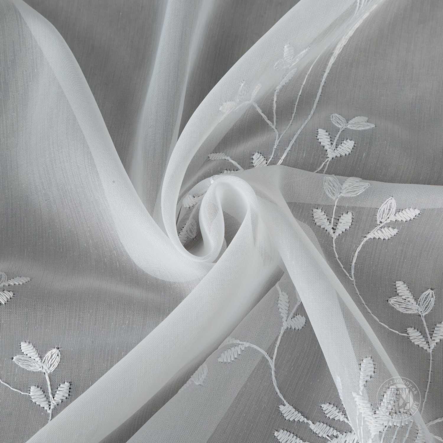 Záclona metráž 54295 biela 280cm