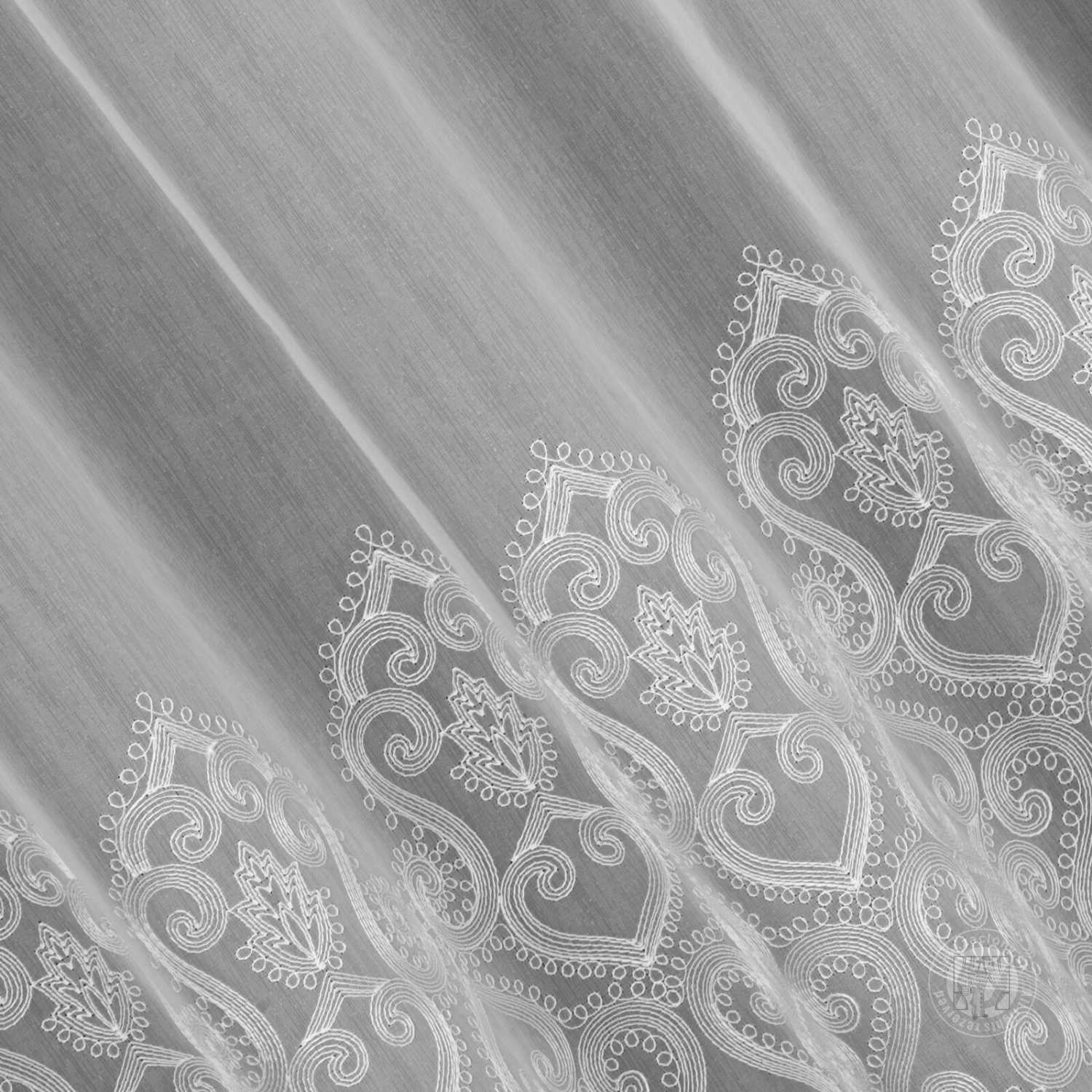 Záclona metráž 34438 biela 290cm